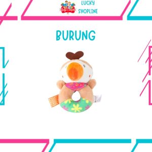 [BIG SALE] Mainan Bayi Rattle Bentuk Bulat Rattle Donut Donat Bahan Plush Cocok Untuk Hampers