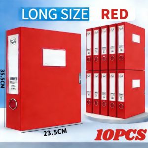 10Pcs Long File Organizer File Box Document Organizer Paper Storage Document Box Folder 35.5*23CM