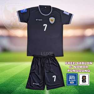 baju jersey timnas anak anak custom nama dan nomor usia 6-12 tqhun baju dan calana free