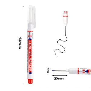 Bút Đánh Dấu Ngòi Dài 20mm Màu Mực Đen Nhanh Khô Không Thấm Nước Chuyên Dụng Trên Mọi Vật Liệu Đa Năng