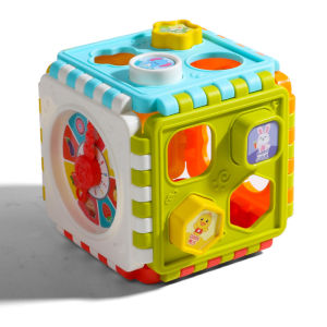 Mainan Edukasi Sorting Puzzle Activitcy Akitivitas Anak Bayi Balita Hexahedral Mainan Edukasi Multifungsi Bayi