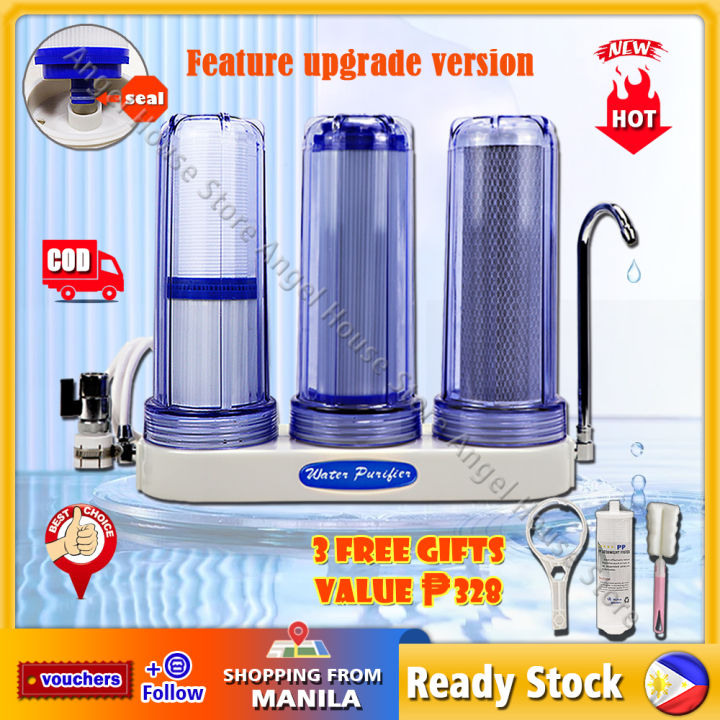 Alkaline Water Purifier Threestage Faucet Filter Water Purifier Filter Complete Set With Double