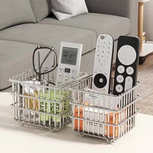 SXH Stainless steel wall-mounted vegetable basket kitchen storage rack draining basket ginger and garlic storage basket multi-functional countertop organizer