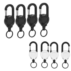 Heavy Duty Retractable Keychain, 4pcs Retractable Badge Holder