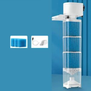 Sacesr Mute Fish Tank Submersible Filter Plastic Built-in Filter Suction Toilet Removable Water Circulation Pump 9N5Q1