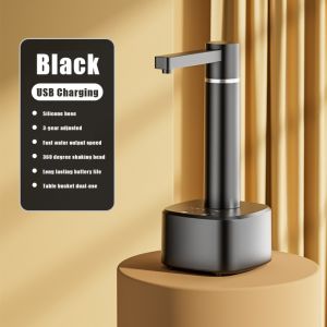 BESTOUR 2-in-1 Electric Water Dispenser Pump 3-gear Adjusted USB Charging Automatic Water Dispenser High Quality Intelligent Water Extractor For Home Kitchen
