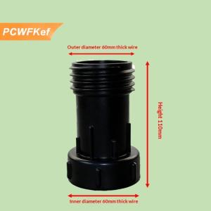 【PCWFKef】 S60 để S60 IBC Tank Adapter mở rộng Hose Heavy Duty 2 inch Adapter cho nước lưu trữ container và Totes