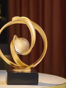 Fortune Resin Crafts Modern Wine Cabinet Living Room Decoration Moving Housewarming Gift Office Ornament