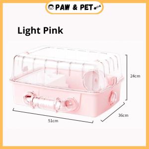Carno Transparent Premium Hamster Cage Habitats Acrylic Toys Modern Luxury Design Hedgehog Syrian