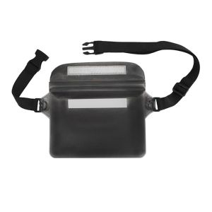 Waterproof Belt Bag Waterproof Phone Bag Waist Bag Drifting Diving Waist Pack Pouch Underwater Swimming Dry Bag Cover (Black/White/Blue/Red)