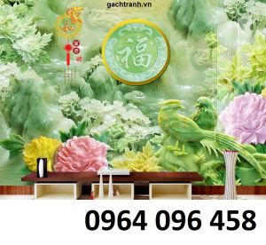 Gạch tranh 3d trang trí phòng khách - KCFV33