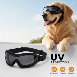 Lucky DAYS.my Dog Goggles UV400 Protection Anti Fog Adjustable Strap Windproof Dustproof For Medium Large Dog