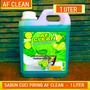 AF CLEAN Sabun Cuci Piring 1 Liter Lime Jeruk Nipis Mampu Hilangkan Lemak 1 Liter