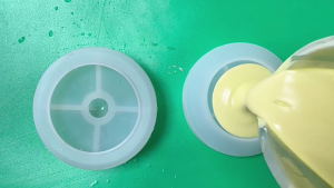 Storage Container Mould High Temperatures Resistant Silicone Mold for Round Embossed Box Cup Mould