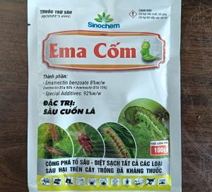Ema Cốm 8.0 với E.Mamectin benzoate 8% gói 100gram dạng Cốm dễ hoà tan thấm sâu tốt - mát Bông trừ Sâu Nhện bọ trĩ Rệp sáp