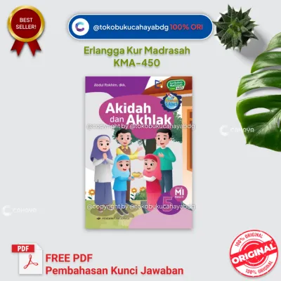 Buku Erlangga KLS 5 MI KMA 450 Akidah dan Akhlak Qurdis Alquran dan Hadis Fikih Bahasa Arab SKI sejarah kebudayaan islam Baru & Original