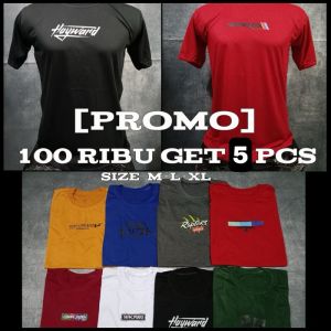 Kaos Distro 5pcs Laki Laki Grosir Pakaian Pria Baju Cowok Kekinian