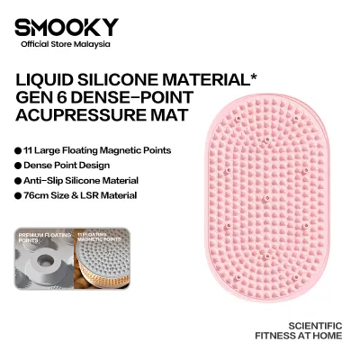 【Official】SMOOKY Gen6 Bear Dense-Point Liquid Silicone Material 76cm Acupressure Jogging Mat & Fat-Burning Pad 第六代液态硅胶小熊指压板｜抖音热卖推荐