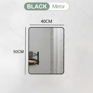 Bathroom Mirror Rectangular Mirror With Shelf Non-Perforated Toilet Mirror Washbasin Mirror  Dressing Mirror