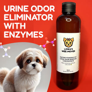 Enzyme Pet Odor Eliminator - Lowas Dog and Cat Urine Odor Remover & Cleaner