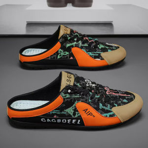 MenS Slip-On Loafers 2026 New Model Fabric Upper Breathable No Heel Outdoor Casual Shoes Slip-On Lazy Shoes