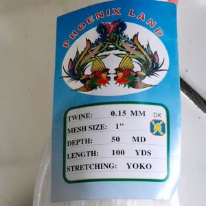 jaring senar 1 inch senar 015 lebar 50 md panjang 100 yard lari untuk jaring ikan perangkap burung