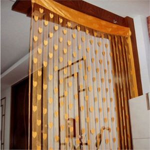 DENLUN New Home Heart High Quality Drapes Loving Pattern Curtain Tassel Window