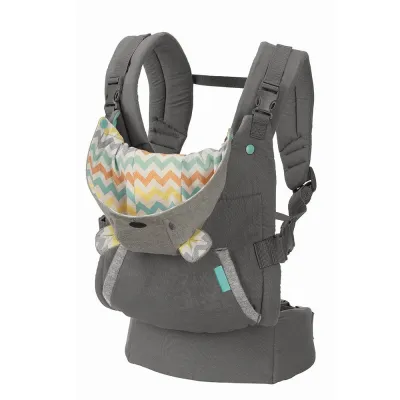 Orzbow Baby Carrier Wrap for Newborn Cuddle Up Ergonomic Hoodie Carrier Baby Hip Seat for Infants up to 40 lbs/18 kg Handsfree(Grey)