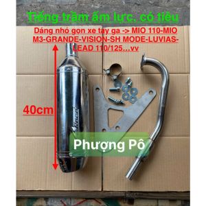 ⚡️FREESHIP⚡️ SET Pô 4road 40cm Xi trầm ấm lực có tiêu cho MIO 110-MIO M3-GRANDE-VISION-SH MODE-LUVIAS