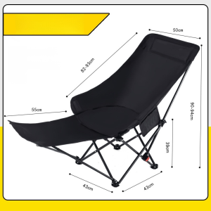 เก้าอี้พับ นั่งและนอน เก้าอี้พระจันทร์ กันน้ำและกันแดด ความจุขนาดใหญ่ น้ำหนักเบา ปรับได้หลายมุม
