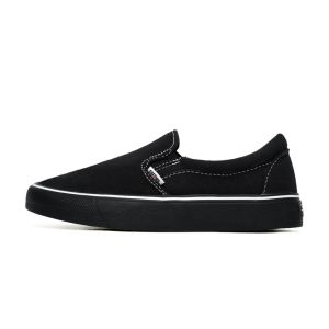 SABA Vintage Slip On Black Cookies - Sepatu Sneakers Casual Pria Wanita 100% Original - VTG 25
