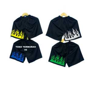 TURUN HARGA !!! 65 RB DAPAT 14 CELANA API PENDEK/ CELANA BOXER MOTIF API BISA BAYAR DI TEMPAT