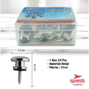 049-28 SPEEDS Kunci untuk Tali Gitar Mounting Screws Guitar Strap Locks Button Locks