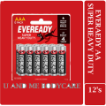 Eveready Battery Super Heavy Duty AA/AAA 12's. 