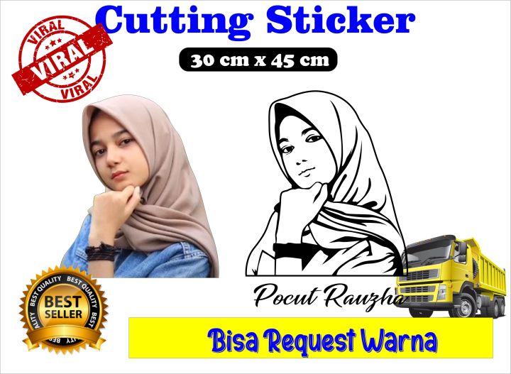 Stiker Cutting Stiker Siluet Wajah Stiker Vector Wajah Stiker Kata Kata