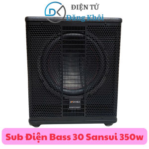 Loa Trầm Bass 30 Sansui Công Nghệ Nhật 350W Tặng Dây AV 1 ra 2 AV 2 ra 2 Loa Sub Điện 30 Cao Cấp