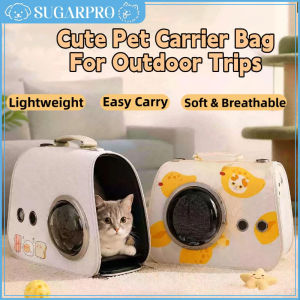 Pet Carrier Backpack Breathable Clear Window Oxford Fabric Dual Carry for Small Cats Dogs Travel