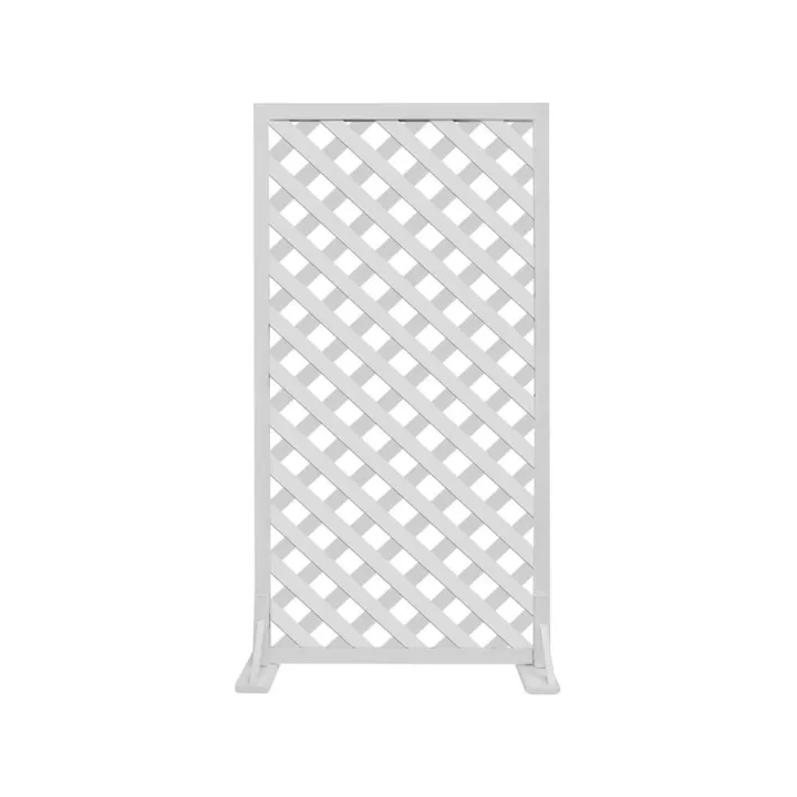 รั้วไม้ตั้งพื้น HomePro GARTENE สีขาว ขนาด 80x150 ซม. ทำจากไม้เต็ง