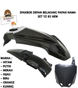 SPAKBOR SET DEPAN BELAKANG PAPAN NOMOR YZ 85 YZ85 NEW BARU 2016 MOTOR CROSS TRAIL YAMAHA SUPERMOTO