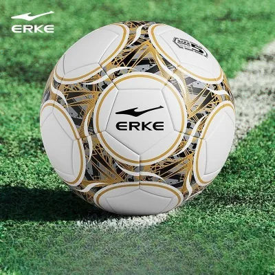 ERKE Size 5 Pro Football - World Cup 2026 Training Ball Premium PU Cement Court Wearproof & Anti-Slip Grip