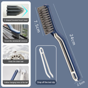 2 IN 1 Multifunctional Floor Seam Brush Bathroom Cleaning Window Brush Groove Gap Cleaner