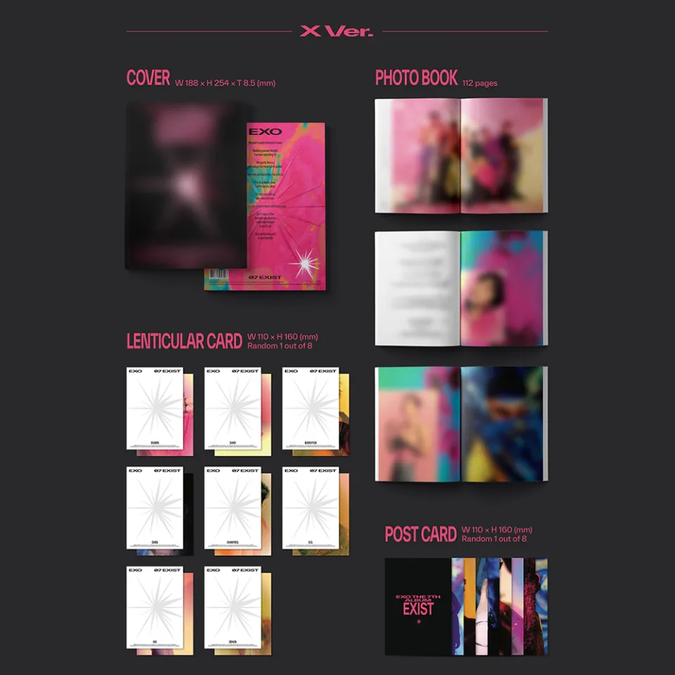 EXO SHOPEE kpopmerch 59枚 KPOPMERCH EXCLUSIVE ] EXO - 7th Album [ EXIST ] PhotoBook