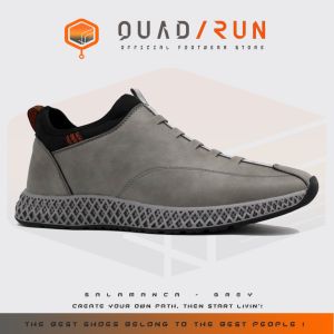 Sepatu Pria Sneakers Slipon Casual Sport QuadRun Footwear Salamanca Grey