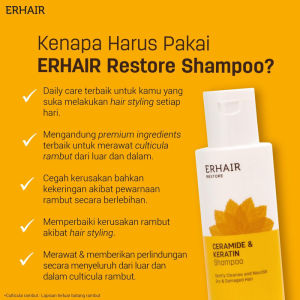 ERHA ERHAIR Restore Shampoo 100ml - Sampo Perawatan Rambut Kering & Rusak