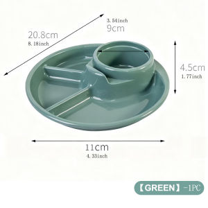 【BUY 1 TKAE 1 】Picnic Tray Portion Control Plate Healthy Eating Adults Kids- Microwave Safe Dinner Tray Lunch Plate