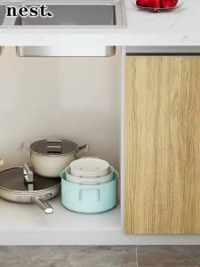 Pot Rack 2-7 Layers Adjustable Pots and Pans Stainless Steel Kitchen Kitchen Rack Adjustable Under Sink Countertop Multipurpose Storage Rack