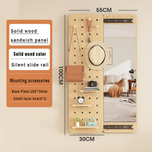 Mirror Wall Hidden Mirror Cermin Panjang Wall Mirror Living Room Cermin Dinding Hiasan Ruang Tamu Mirror With Storage Sliding Mirror