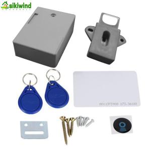 Invisible Sensor RFID Lock for Cabinets and Shoe Drawers Digital Smart Lock with Easy Setup in Matte Silver