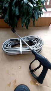 Bộ dây rửa xe 10 15 20 30m Và súng đen xịt rửa xe áp lực cao (Kèm ống nối dài 36cm)