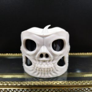 Đạo Cụ Halloween Đèn Tiệc Tùng Nến Bí Ngô 3D Hoạt Động Bằng Pin Thật Hình Đầu Lâu Không Lửa Nến Trang Trí Nhà Ma Kinh Dị Đèn LED